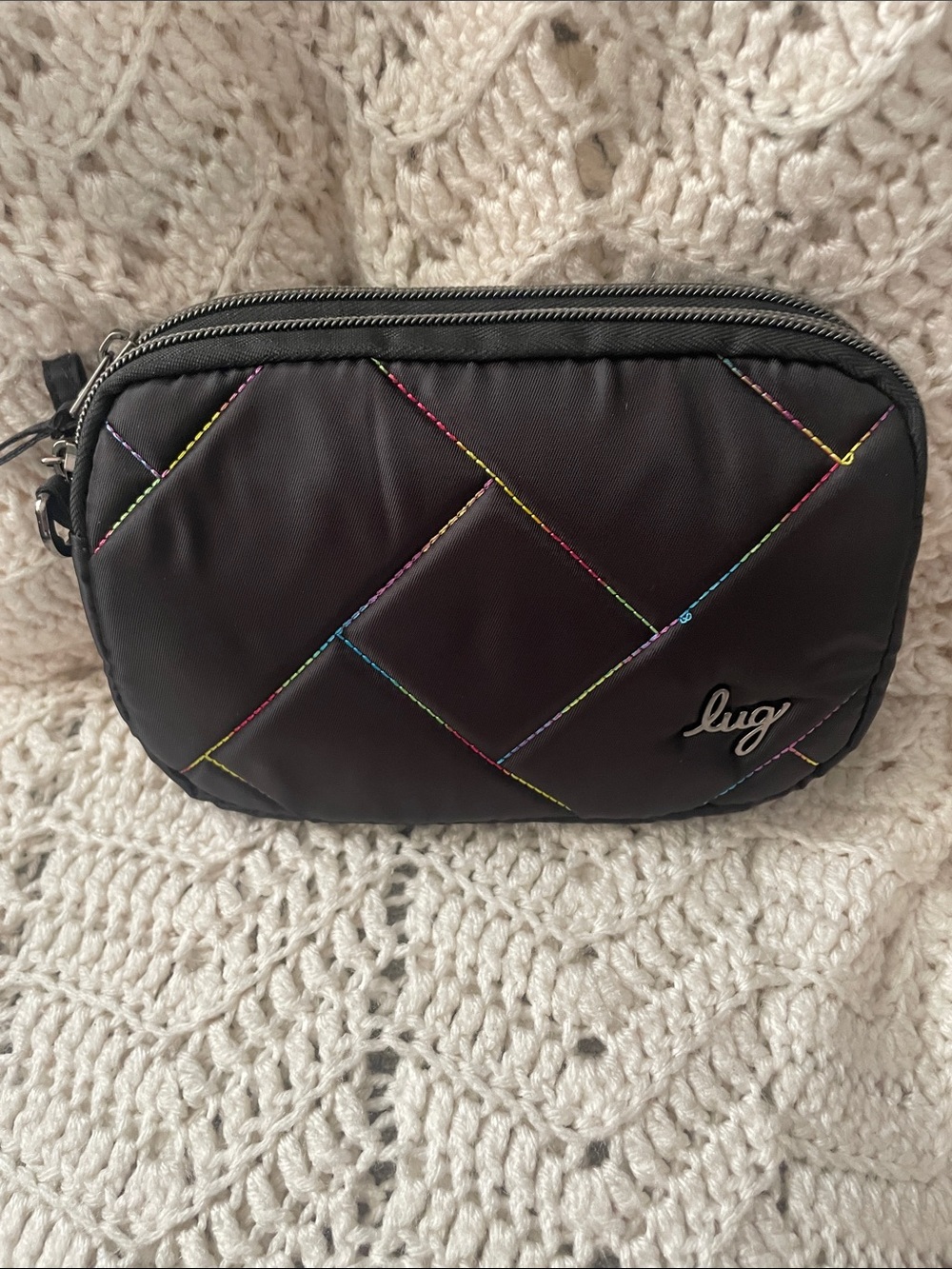 Lug Coupe SE Black w/ Rainbow Stitch